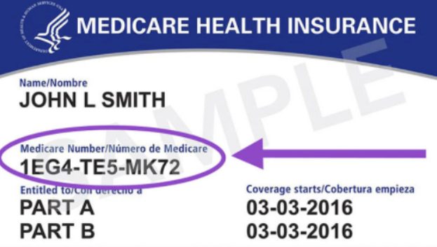 Medicare Card Example